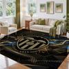 Valencia FC Design Crystal Velvet Rug Soft Decorative Mat for Bedroom Entrance