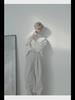 2024 Trendy Men's White Knitted Sweater: Loose, Handsome Design for Autumn/Winter