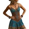 Vestido Floral de Mujer con Escote en V y Tirantes Finos 2026: Falda Retro, Versátil y de Corte Ajustado para el Uso Diario y las Vacaciones