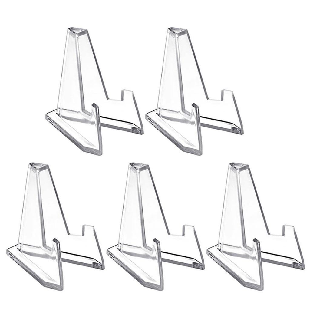 Clear Rack Small Easel for Phone Card Acrylic Coin Display Stand Holder Commemorative Coin Capsule Medal Holder Support