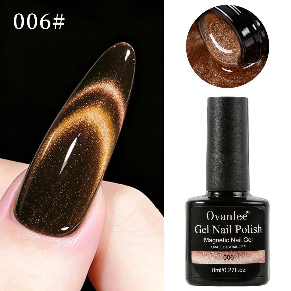 Galaxy Starry Sky Dual-Color Cat Eye Magnetic Nail Polish Gel