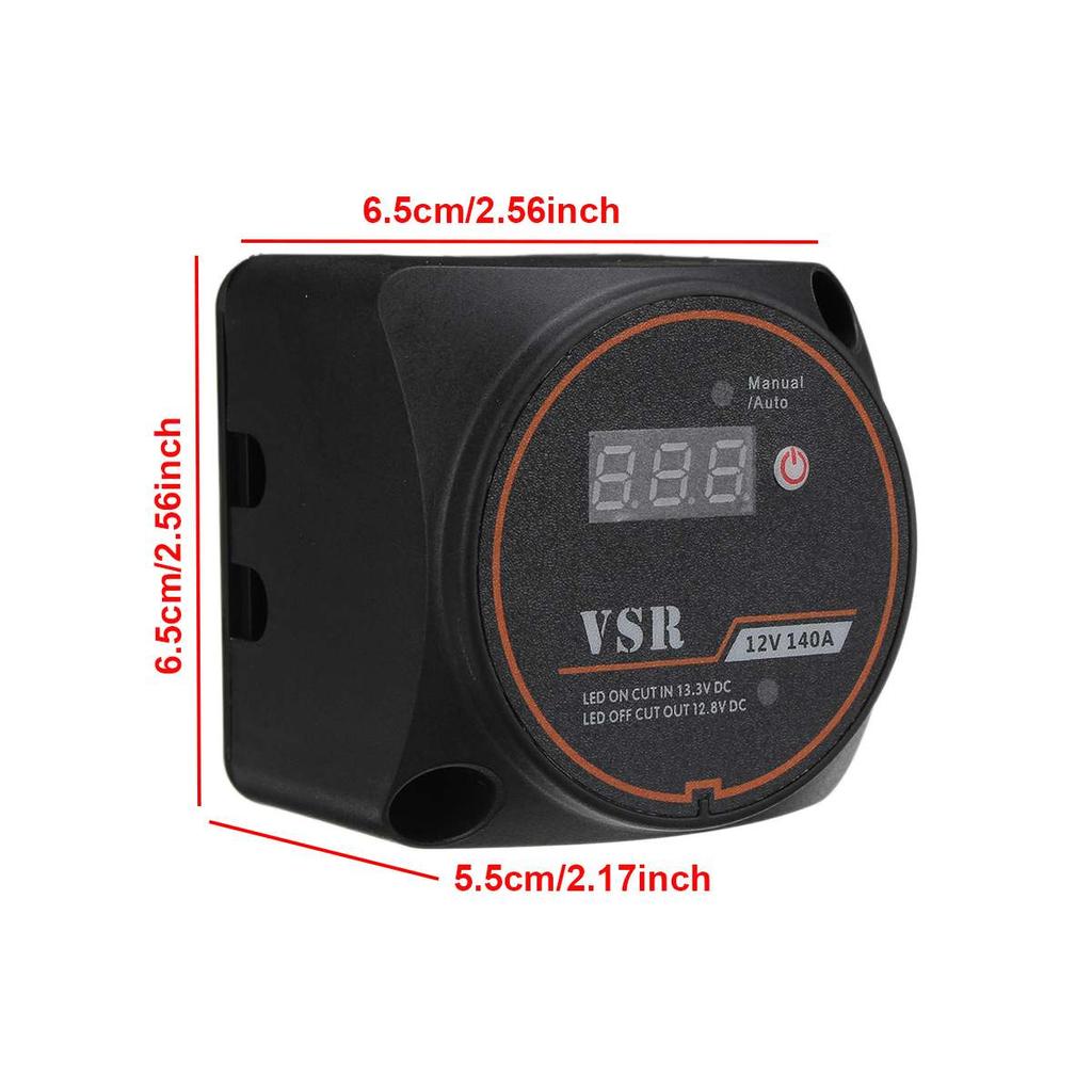 12V 140A Spannungsanzeige Batterietrennschalter Spannungsempfindliches Relais VSR Automatisches Laden für Polaris und Arctic Cat Boote