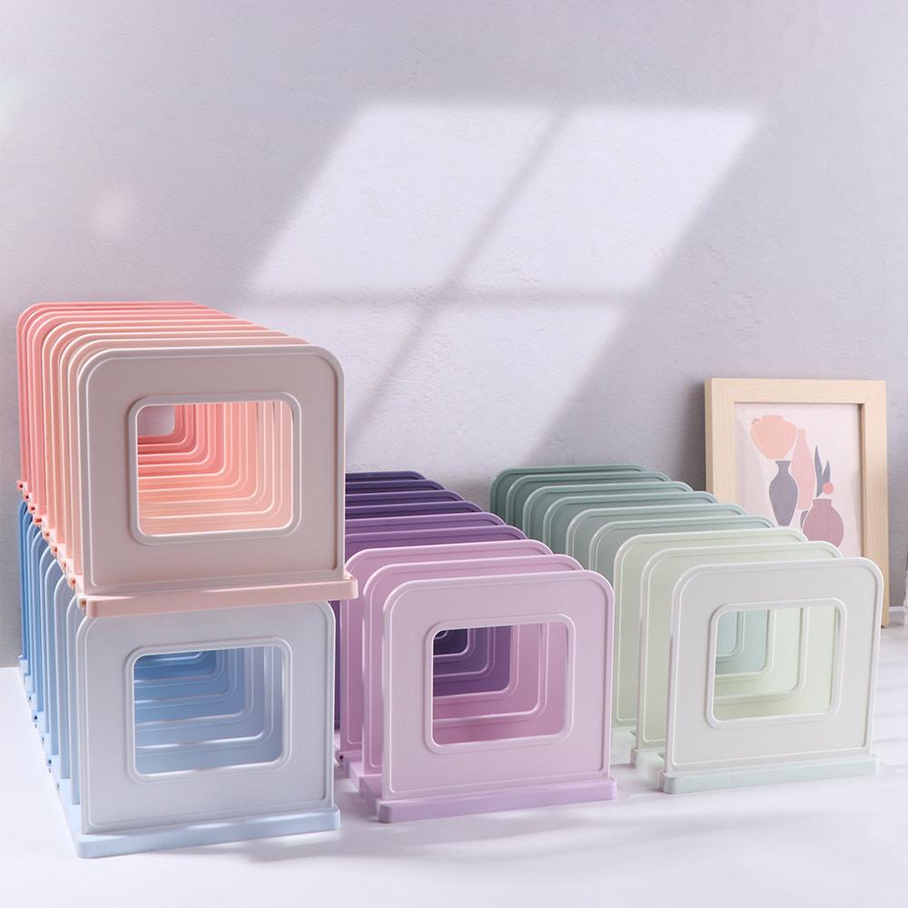 Non-slip Desktop Book Stand Adjustable Vertical Book Holder File Storage Bookshelf  Documents