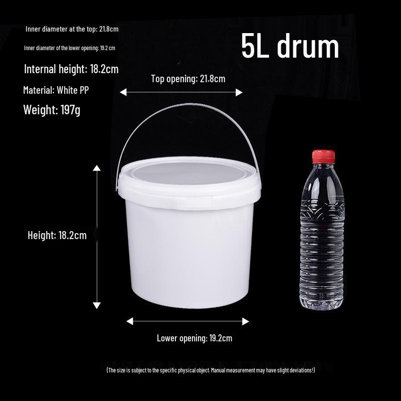 Transparent Food-Grade Plastic Bucket for Ice, Milk Tea, or Snacks