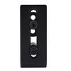 Black Steel Sturdy Durable Door Guide for Sliding Barn Door with 8 Installation Options