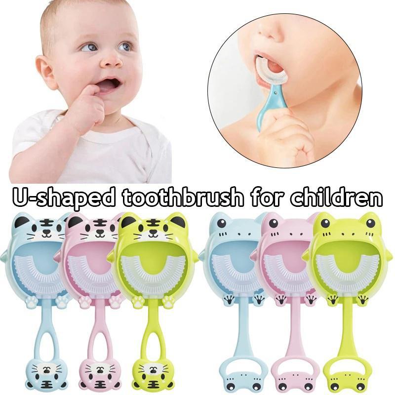U Shape Toothbrush Oral Care Silicon Teeth Clean Brush Kids Tooth Brush For Teeth Dent Cleaning Enfant