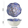 Yangge Ceramic Moroccan Style 4-inch Rose Seasoning Dishes (Set of 5)