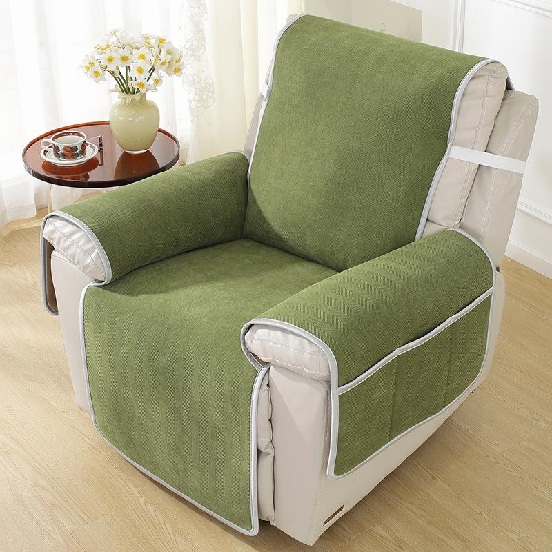 Multifunctional Recliner Sofa Cushion Non-Slip Herringbone Pattern Single Manicure Integrated Cover Cloth Cover Cover