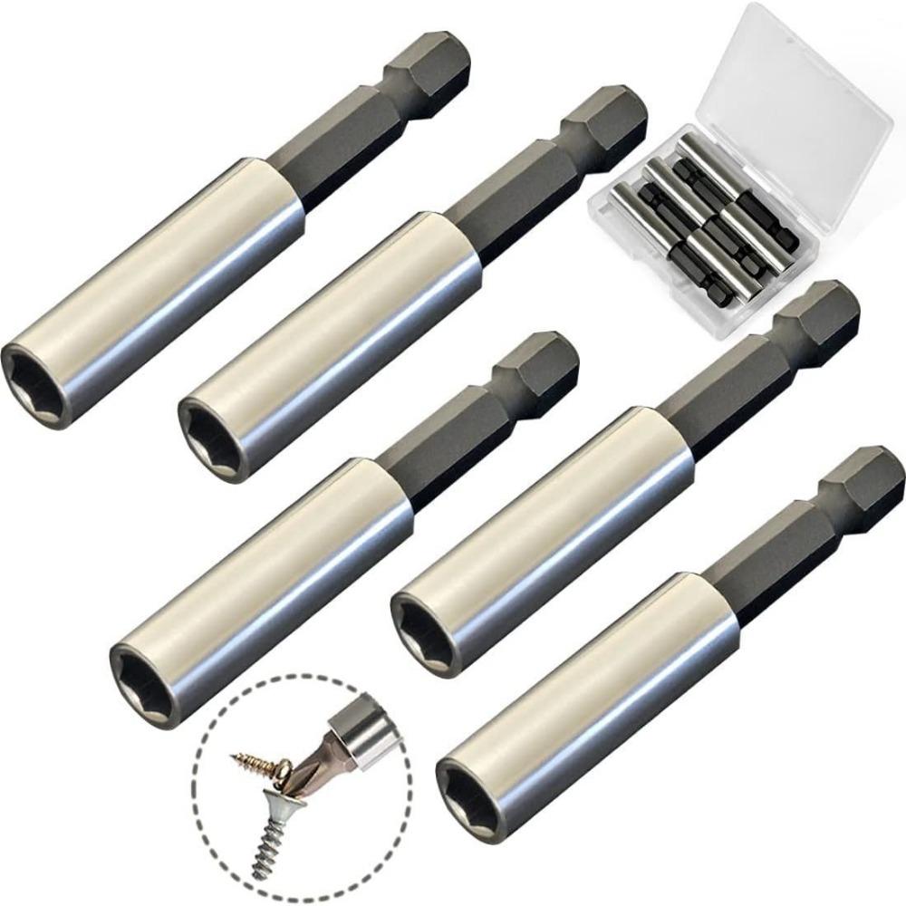 3/4/5/10Pcs Corrosion Resistance Hex Shank Driver Adapter Drill Bit Support Sleeve Drill Bits