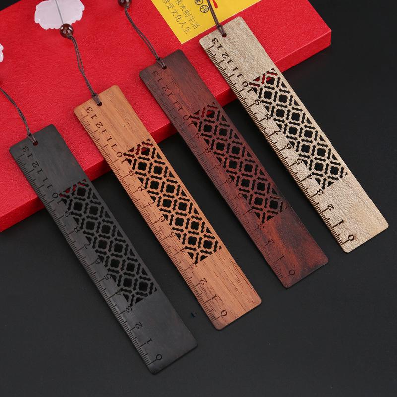 Rosewood Bookmark: Retro Chinese Style Gift for Students - Artistic Ancient Design, Custom DIY Option