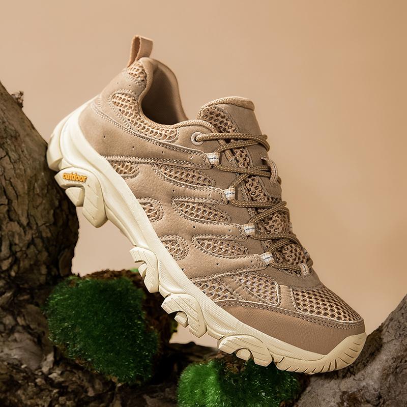 Fashion Breathable Casual Shoes Comfortable Mens Leather Walking Shoes Classic Outdoor Sneakers Lace Up Hiking Sports Footwear Trainers