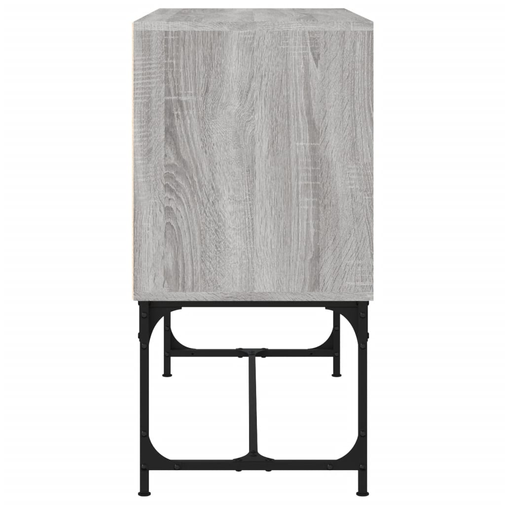 Sideboard In Grey Sonoma 100 X 40 X 79.5 Cm Engineered Wood