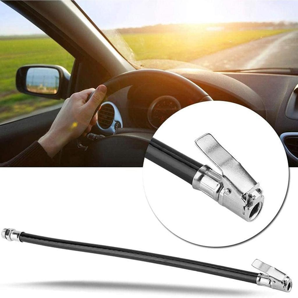 37cm Car Tire Inflator Hose Air Pump Extension Tube Adapter Tire Repair Tyre Inflatable Hose for Motorcycle Bicycle Auto