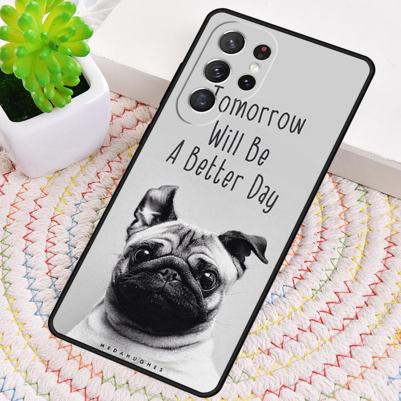 CUTE PUPPY PUG DOG MOPS Phone Case for Samsung Galaxy Note 10 Pro S26 Ultra S23 S24 FE S25 S21 S22 PLUS Shockproof Cove