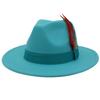 Wind Jazz Hat Square Ribbon Top Hat Gentleman Lady Woolen Hat Felt Hat Hat