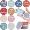30 ks inspirativní kompaktní zrcátko velkoobchod dárky pro zaměstnance kulaté malé zrcátko na make-up přenosné kapesní mini zrcátko děkuji