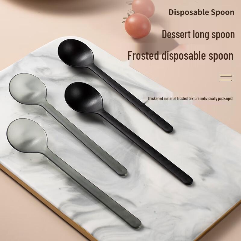 Shixun Disposable Individually Wrapped Golden Tortoise Spoons