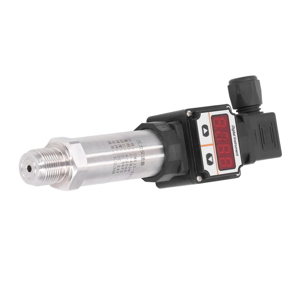 Pressure Transmitter Digital Display Small Transducer Sensor 04Mpa 420mA DC24V OMSJDXQYHX01