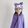 Skater Towel Hair Drying Sanrio Girl TOC11-A Moisture-Absorbent, Quick-Drying Cap, Towel, Kuromi,