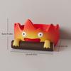 Casifa Resin Cartoon Fire Person Tray Creative Anime Key Holder Storage Indoor Outdoor Decor Perfect for Christmas HalloweenGift