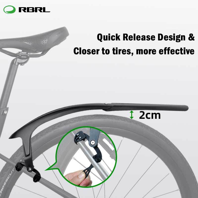 RBRL Wings for Bicycle 700c Road Bike Mudguard Lightweight Mud Flaps for Bicycle Mud Guard with Quick Release Bike Accessories