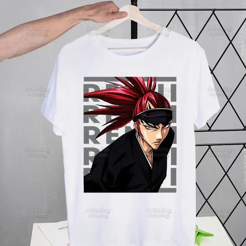 Bleach Anime Kurosaki Ichigo Japanese T Shirt Men Retro Washed Tops Tees Harajuku Tshirt Streetwear Hip Hop Male T-shirts