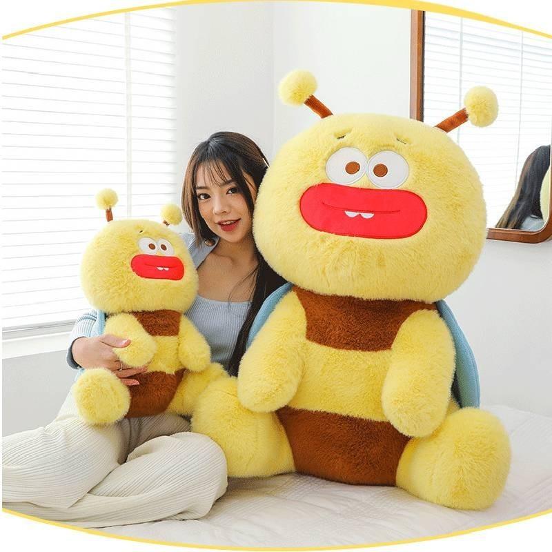 Adorable Bee Plush Toy Soft Cuddle Pillow For Kids And Girls 35cm To 90cm