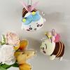 Adorable Plush Bee Toy Cute Animal Stuffed Doll Perfect For Children's Gifts And Bag Accessories