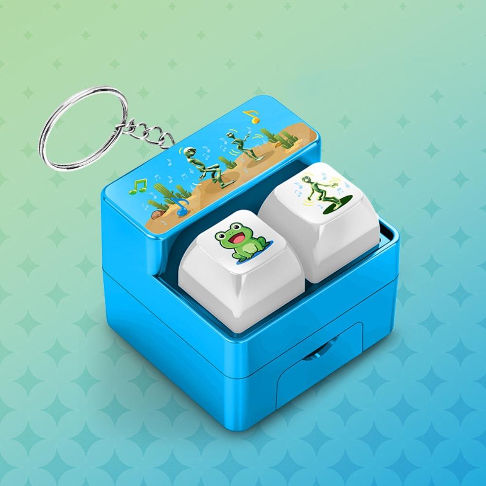 Fingertip Button Keyboard Games Keychain Plastic Phone Stand  Hanging Ornament