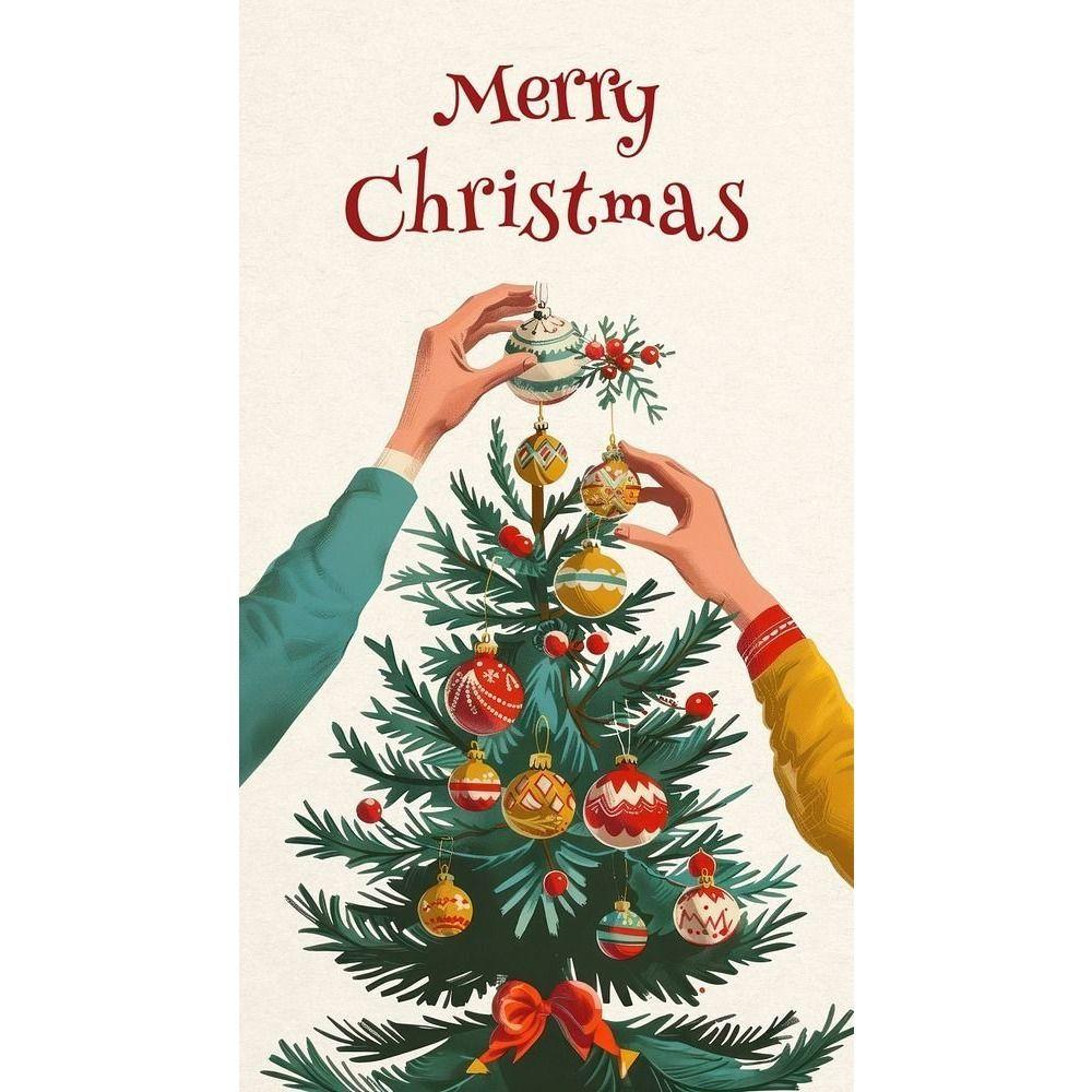 Vintage Christmas Metal Tin Sign Home Festive Wall Decor