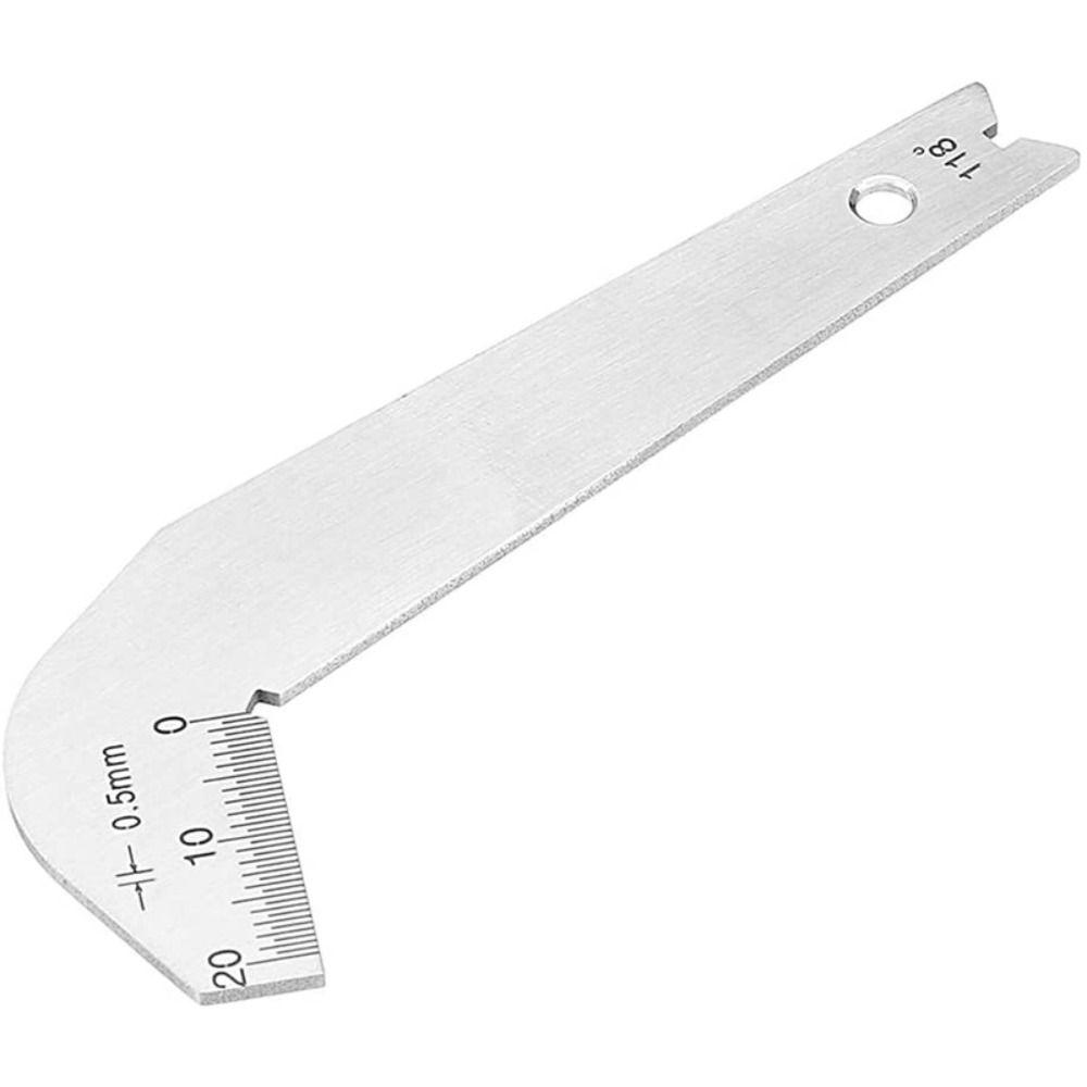 118 Degree Drill Template Gauge Gauging Grinding Center Gauge Drill Bits Angle Gage  Measure Tool