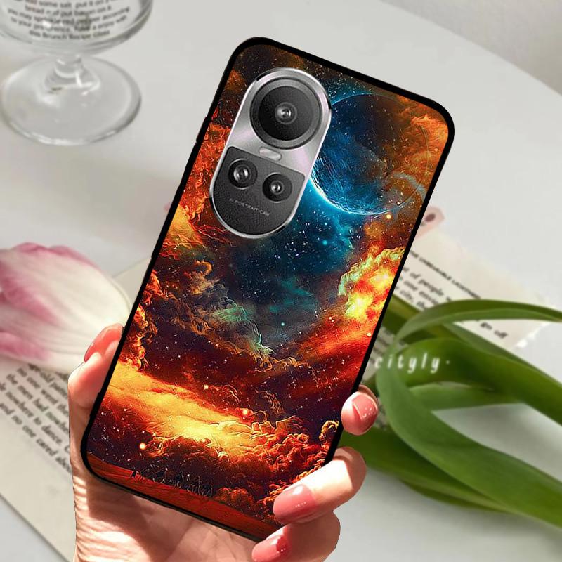 For Oppo Reno 10 5G CPH2531 Case Reno10 Shockproof Soft TPU Silicone Phone Cover For Oppo Reno 10 Pro 5G CPH2525 Funda Cartoon