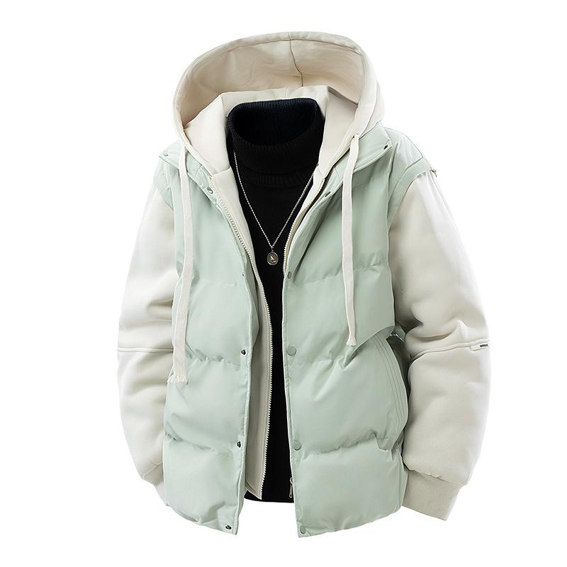 Unisex Thickened Cotton Hooded Jacket - Trendy, Warm, and Versatile Winter Outerwear