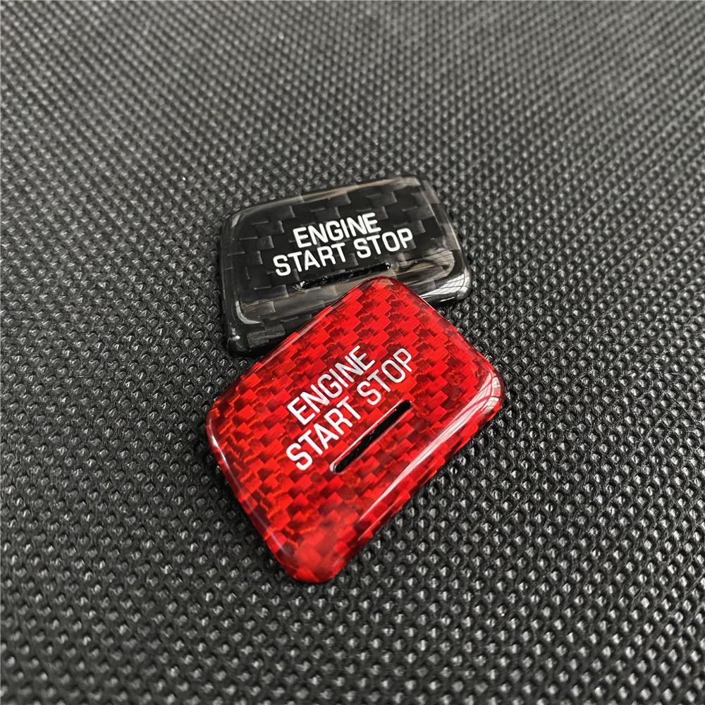 Real Carbon Fiber Start Stop Engine Button Sticker For Chevrolet Corvette C7 Stingray Z06 C7Coupe ZR1 Grand Sport