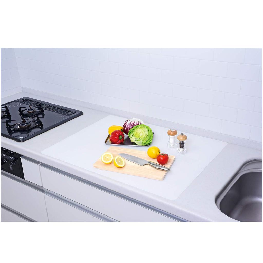 Alphamic Silicone Kitchen Countertop 40cm X Rolls Up for Cuts To Milky 09451RC Mat, Protection, Non-Slip, Scratch-Resistant, Stain-Resistant, Approx.