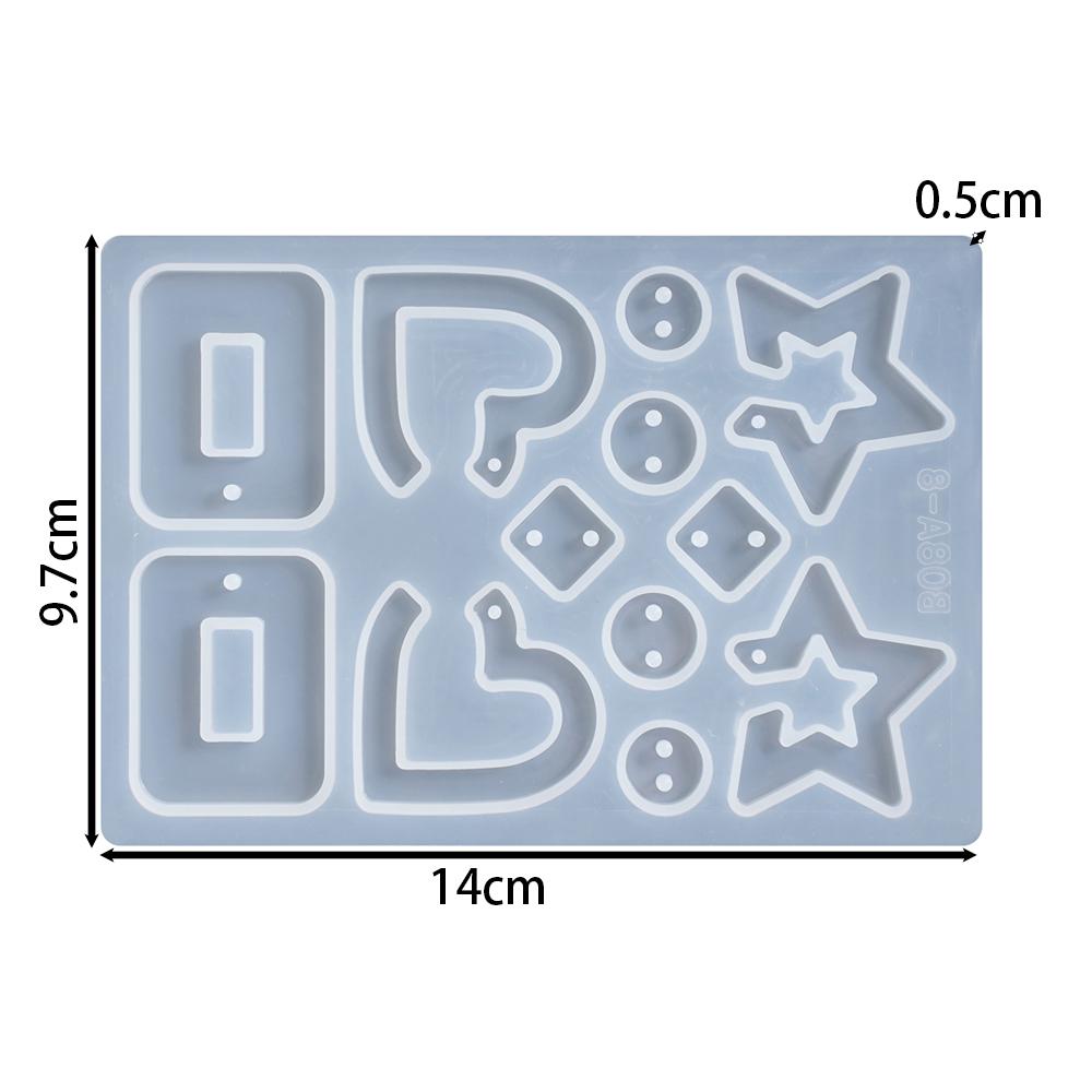 Ohrhänger Epoxidharz Silikonform Geometrisch Unregelmäßig Geformte Schlüsselanhängerform DIY Schmuckherstellung Anhänger Gießform