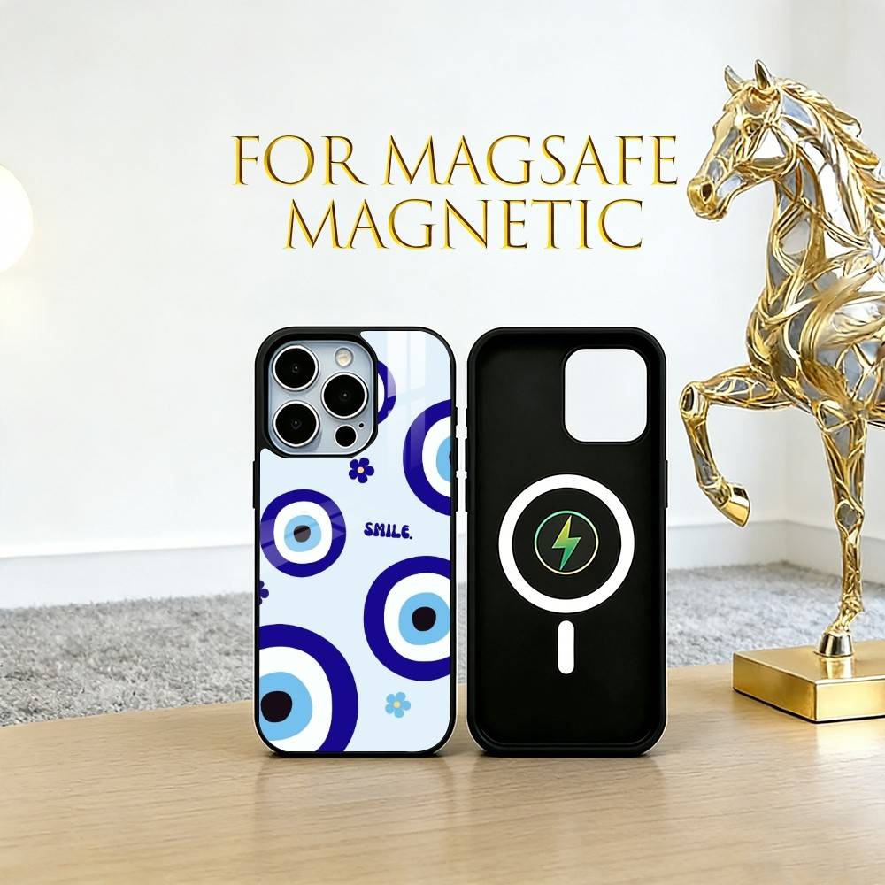 pupil-shaped Phone Case For iPhone17,16,15,14,13,12,11 Plus,Pro Magnetic with Magsafe Wireless Charging