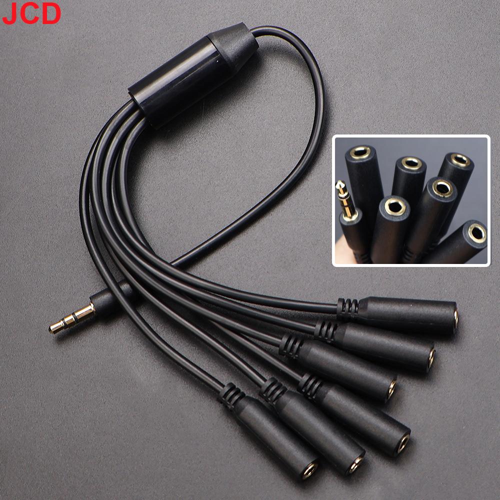 JCD 3.5mm 1/8 TRS Male To 2/3/4/5/6 Port 3.5 Female Jack Headphone Splitter Cable Stereo AUX Audio Adapter For PC TV MP3 Speaker