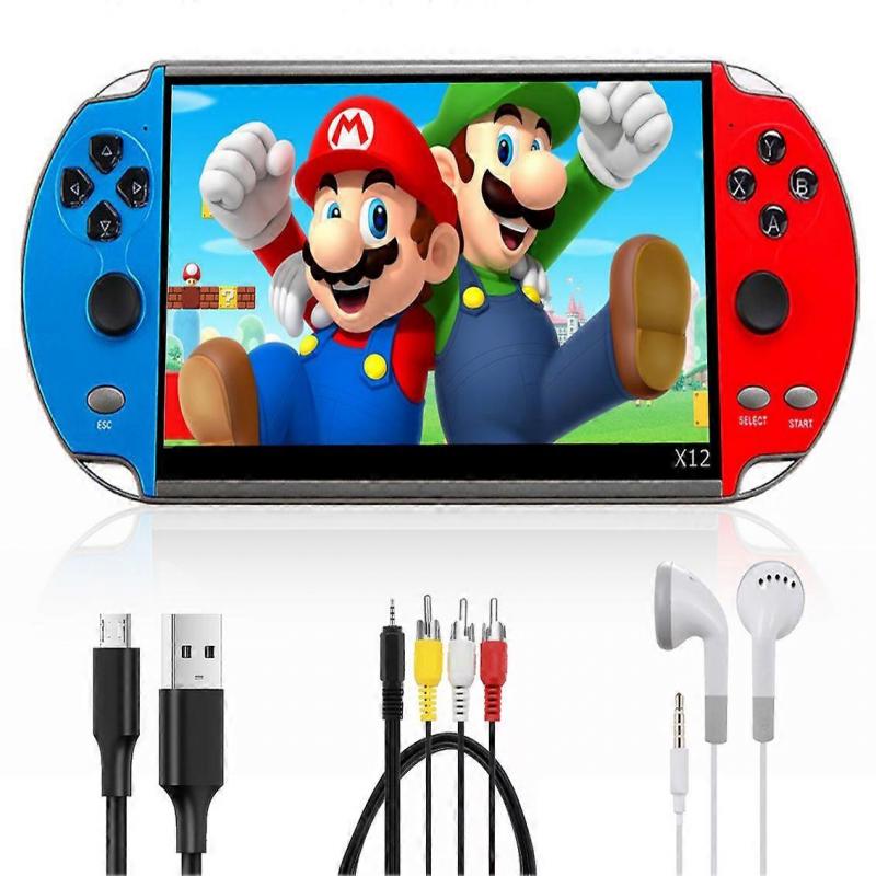 Consolă Portabilă X12 Pentru 1000+ Mini Jocuri Retro 8gb