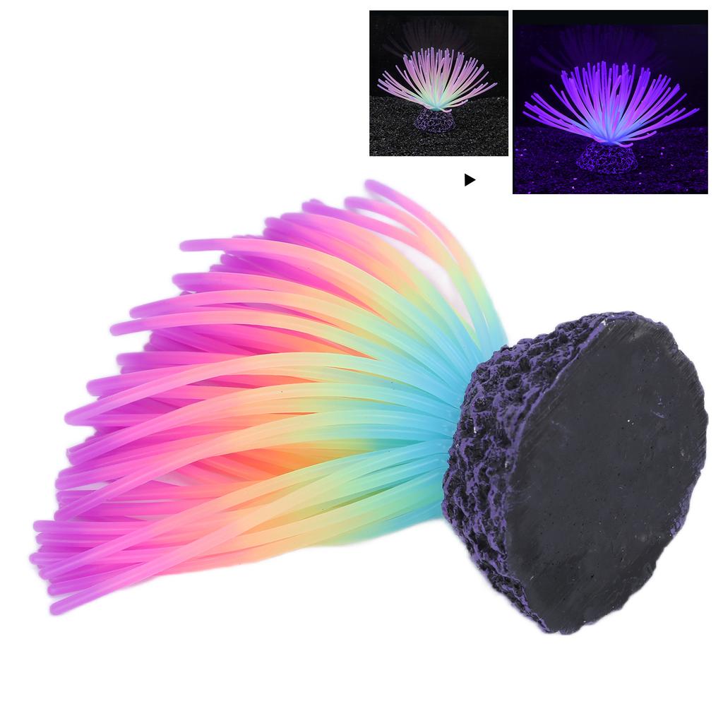 Aquarium Silicone Simulation Coral Fish Landscaping Decoration Fake Water Plants