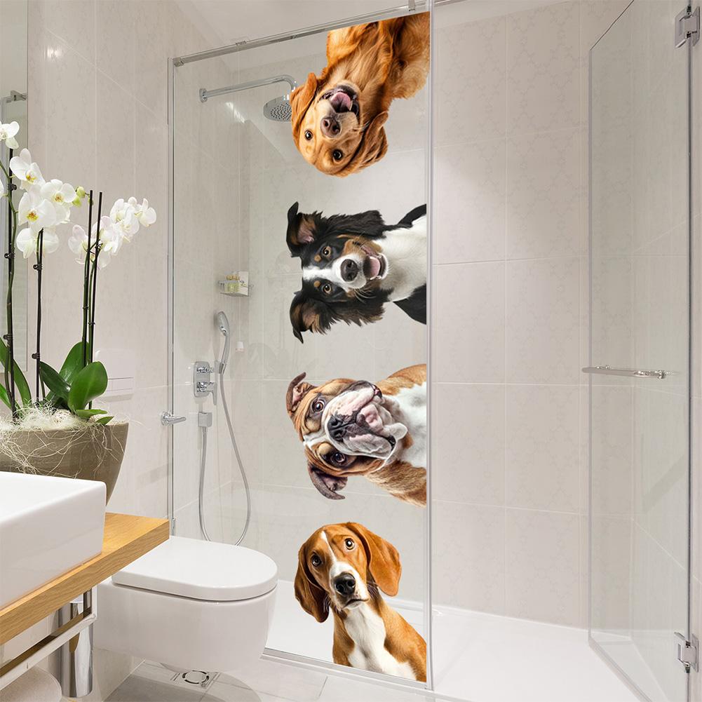 Dog Window Decals Lifelike Stickers Charming Window Decals