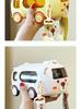 High-Capacity Children's Pop-Up Straw Water Cup - Portable Baby Bus Design
