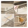Pot Lid Storage Rack Kitchen Pot Lid Stand with Drain Tray Spoon