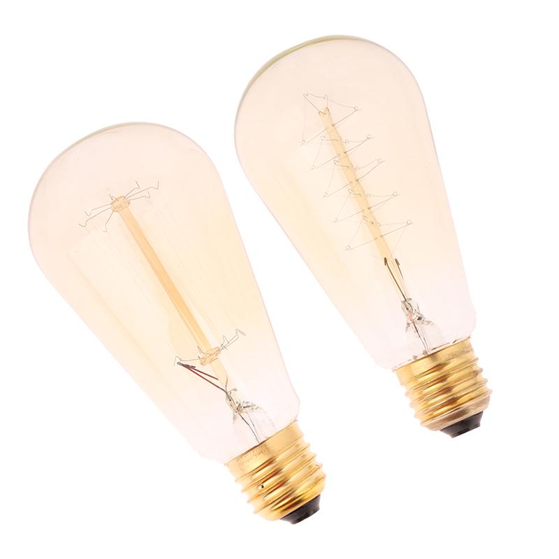 Dimmable Light Bulb E27 40W 220V Retro Warm Yellow Bulb St64 T45 A19 G80 Filament Light Incandescent Ampoule Bulbs