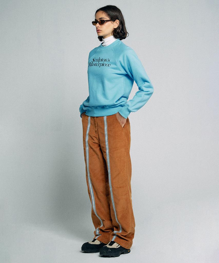 SCULPTOR Taped Corduroy Beach Pants Carmel