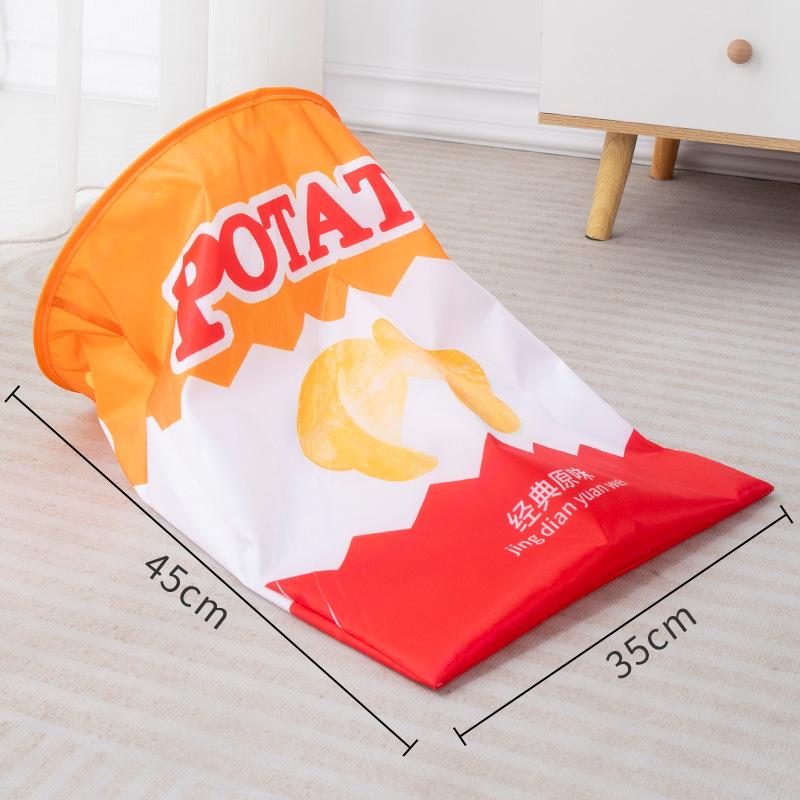 Pet Cat Play Tunnel Toys Collapsible Interactive Cat Drill Bag Indoor Cat Interactive Toys with Crumpled Paper Tunnel Bag