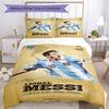 Set Biancheria da Letto Messi Copripiumino Traspirante con Federe Biancheria da Letto Decorativa per Camera da Letto Decorazione Casa Regalo di Compleanno