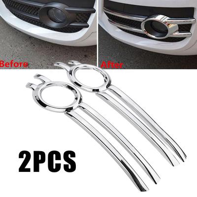 2pcs Chrome Front Fog Light Cover Trim Frame Decor For 2009-2012 Q5