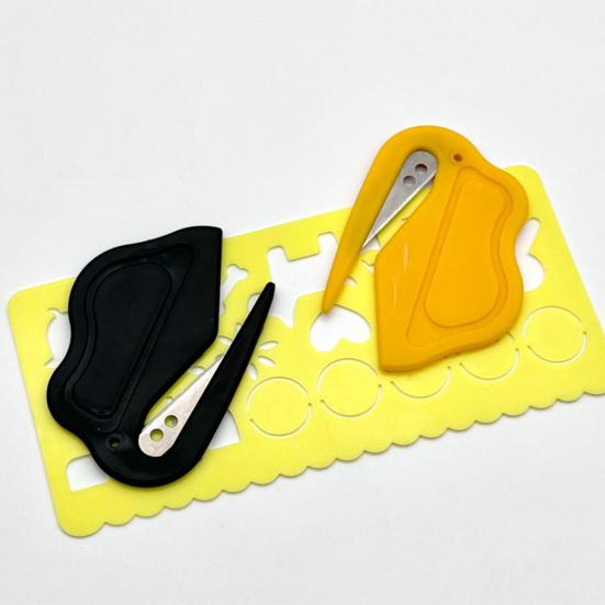3 Pcs Letter Opener Envelope Slitter Plastic Pet Hair Knotting Knife Portable Mail Opener Wrapping Paper Cutting Tool for Home Office Supplies