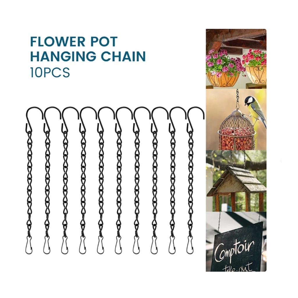 Black Single Eight Chain Hanging Chain, Birdcage Hanging Chain, Tag Chain, Flower Pot Chain